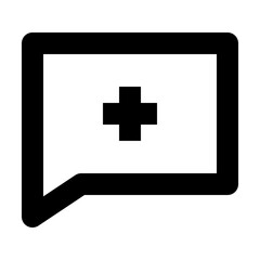 Fototapeta premium chat regular icon