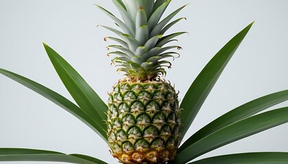 Obraz premium pineapple isolated on white background, full depth of field,freshness, pineapple, fruit, juicy, 76