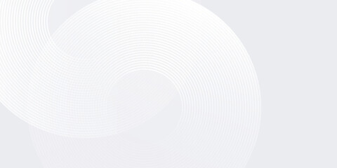 Modern background glowing geometric lines on gray background. Modern shiny blue circle abstract