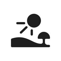 Sunny Landscape Scene Icon