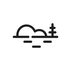 Cloud and Tree Icon