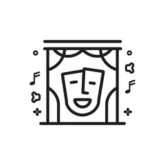 Theater Stage Mask Icon