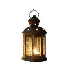 old lantern with candle