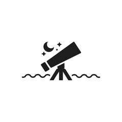 Telescope Night Sky Icon
