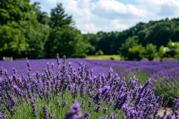 Lavender Field, Summer Day, Nature