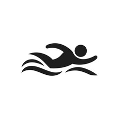 Swimming Athlete Water Icon