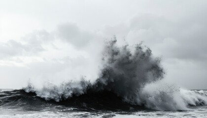 Powerful Wave Crashing Ocean