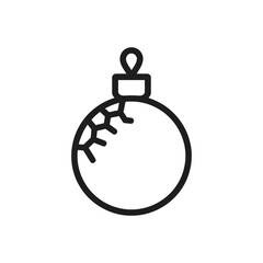 Ornament Ball Line Icon