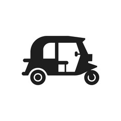 Naklejka premium Auto Rickshaw Transport Icon