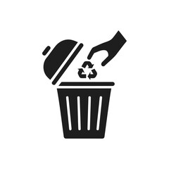 Hand Recycling Trash Icon