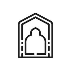 Mosque Arch Entrance Icon