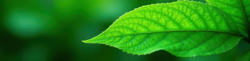 Obraz premium Intricate parallel veins on lush green leaf, natural backdrop , backdrop, design, foliage