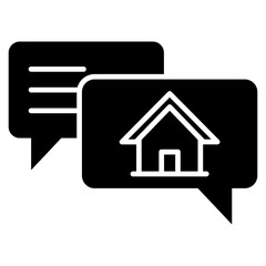 Conversation Glyph Icon