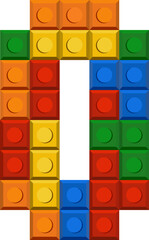 Plastic Bloks Font Alphabet