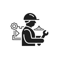 Engineer Worker Tools Icon