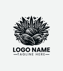Date Fruit Logo Design, Palm Date Logo, Dried Fruit Logo