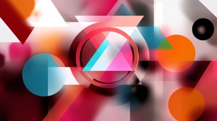 Obraz premium Abstract Geometric Shapes Design Background
