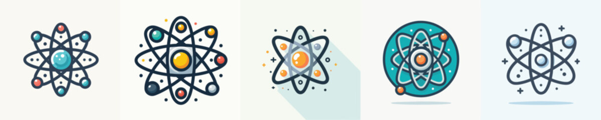 Vector image of an atom