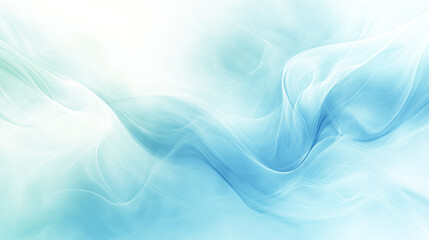 Abstract blue and white flowing wave patterns on light background