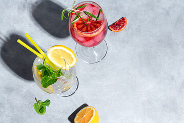 Various Wine Spritz Cocktails