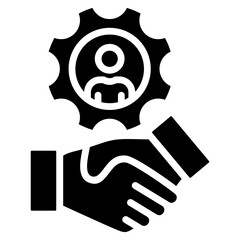 Mediation Glyph Icon