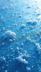 Obraz premium Frosted ice surface, skate & puck marks Blue texture , frozen texture, marks
