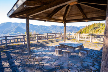池平公園の展望台（湧水町）
