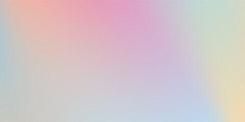 Modern pastel rainbow. Light blue pink and yellow color vector banner. Pastel gradient sky pattern abstract modern