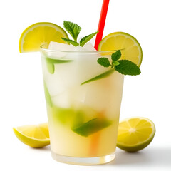 Fototapeta premium mojito cocktail isolated on white