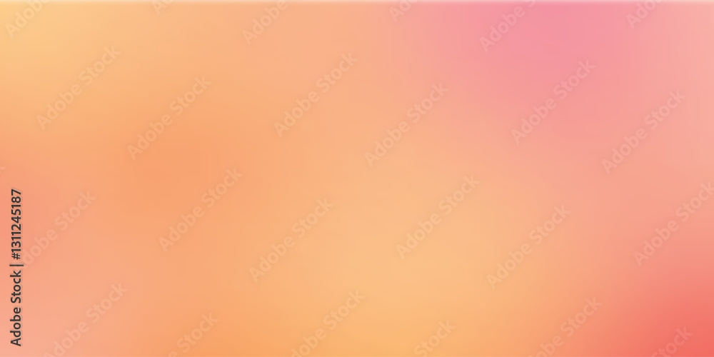 Aufkleber soft gradient background with warm tones of orange, pink, and yellow, creating smooth and calming vi