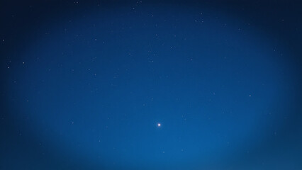 dark blue sky features golden starlight suspended atmosphere