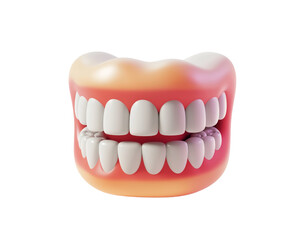 Obraz premium teeth isolated on white background