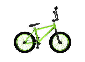 bicycle isolated on white