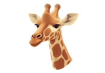 Obraz premium A Close Up Portrait Of A Giraffe Head