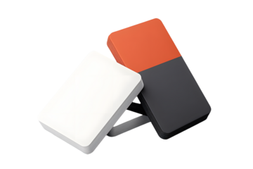 Rounded Corner Businesscard mockup（角丸名刺2枚モックアップ ｜ グレー背景）