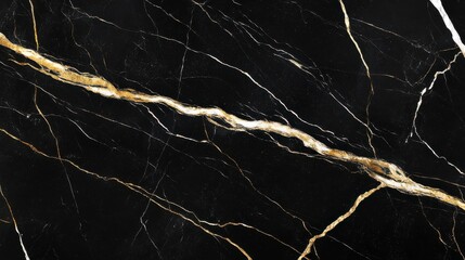A mesmerizing marble texture in black, gold, and white swirls, luxurious aesthetic