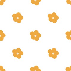 Easter spring floral seamless pattern