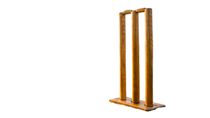 cricket stumps isolated on transparent background