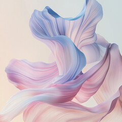 Pastel Gradient Flower Petal on Light White Background &ndash; Soft and Elegant Color Transition in a Minimalist Floral Aesthetic