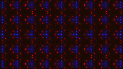 Blue and Red Neon Cyber Geometric Pattern Background