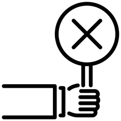 disapprove vector outline icon