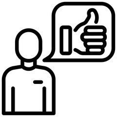 like vector outline icon