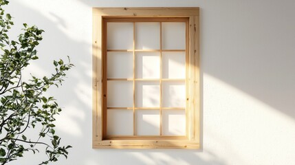 Sunlight through minimalist shoji window.