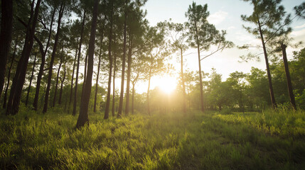 morning in the forest