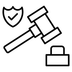 Legal Action Icon