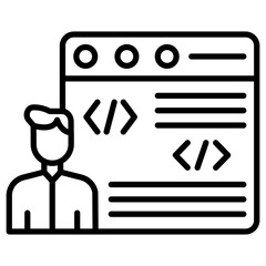 Citizen Developer Male Icon