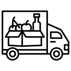 Groceries Delivery Icon
