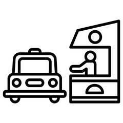 Fototapeta premium Drive Thru Icon