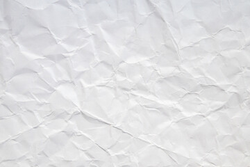 Abstract white crumpled and creased recycle paper texture background