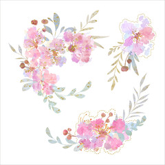 Fototapeta premium floral background with flowers